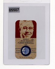 #05507 FORREST DEBERNARDI 1961 Rare Stamp Collector Card