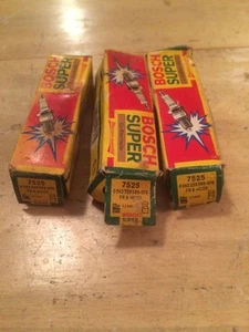 Pack Of 3 Bosch Super Spark Plugs 7525 Cu-electrode  - Picture 1 of 2