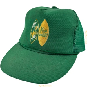 Vintage Otto Green Miss Goldy Sanderson Farms Mississippi Mesh Trucker Hat Cap - Picture 1 of 10