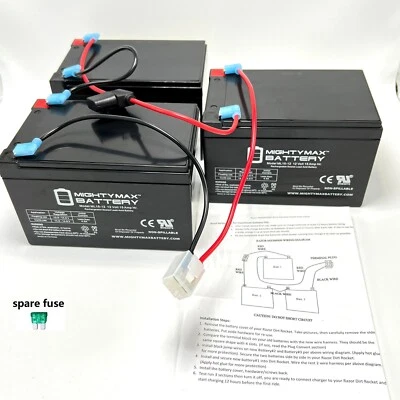 36Volt 15Ah Battery Pack with Wires for Razor SX500/MX500/MX650 Dirt Rocket