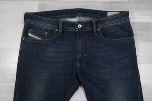 Pantalones de mezclilla para hombre Diesel THAVAR elásticos ajustados azules W34 W35 L29 lavado 0814 W - Imagen 1 de 14