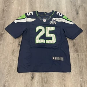 Seattle Seahawks Super Bowl XLIX Richard Sherman Nike NFL Sewn Jersey Size 44 - Picture 1 of 9