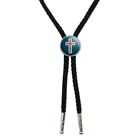 Cross With Heart Christianity Western Southwest Cowboy Necktie Bow Bolo Tie