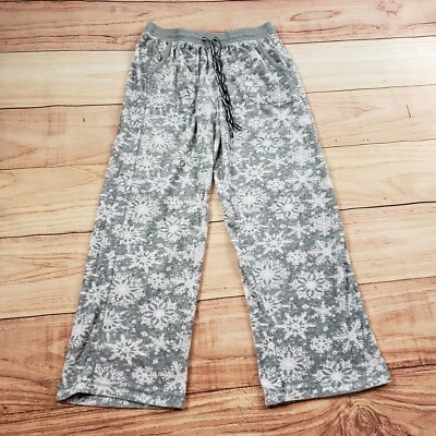 Nautica Pajama Pants Womens XS Gray White Sleepwear Lounge Christmas Ladies - Image 1 of 4