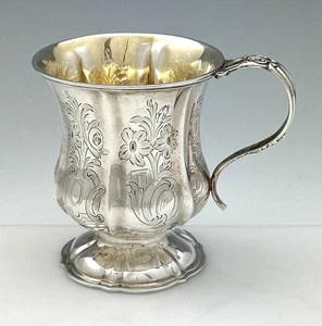 Copa de plata colonial india de Charles Nephew Calcuta c1850 - Imagen 1 de 5