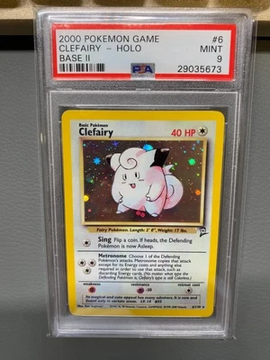 2000 Pokemon Base Set 2 - PSA 9 MINT - Clefairy Holo #6/130 - Image 1 of 2