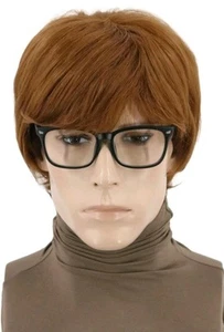Men'S Wigs 70S 80S TV Star Wigs for Men Light Brown Natural Hippie Cosplay 140 - Picture 1 of 4