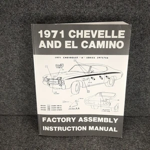 1971 Chevrolet Chevelle El Camino Factory Assembly Manual 71 Chevy Reprint - Bild 1 von 13