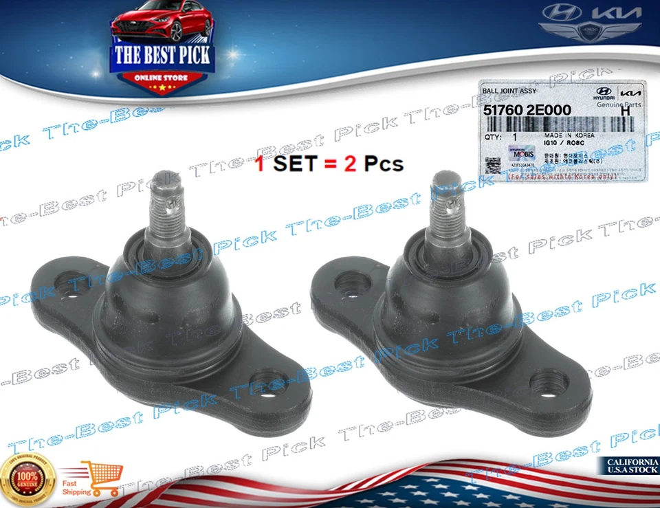517602E000 ⭐GENUINO⭐ 2 PIEZAS rótula 2005-2009 Tucson 2005-2010 Kia Sportage OEM Foto 1 de 4