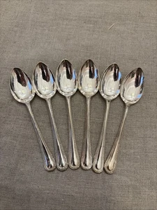 Antik Vintage 6er Set sechs Teelöffel Silber EPNS A1 Sheffield - Bild 1 von 3