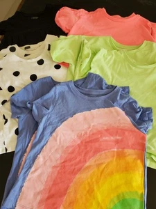 Twin Girls Top Bundle Age 6-7 Ideal For Summer - Picture 1 of 3