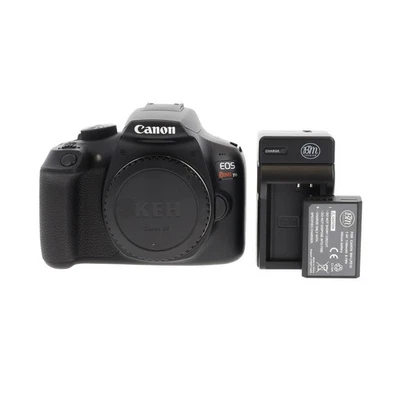 Cuerpo de cámara Canon EOS Rebel T6 DSLR, negro 18 mp, con batería y cargador Foto 1 de 4