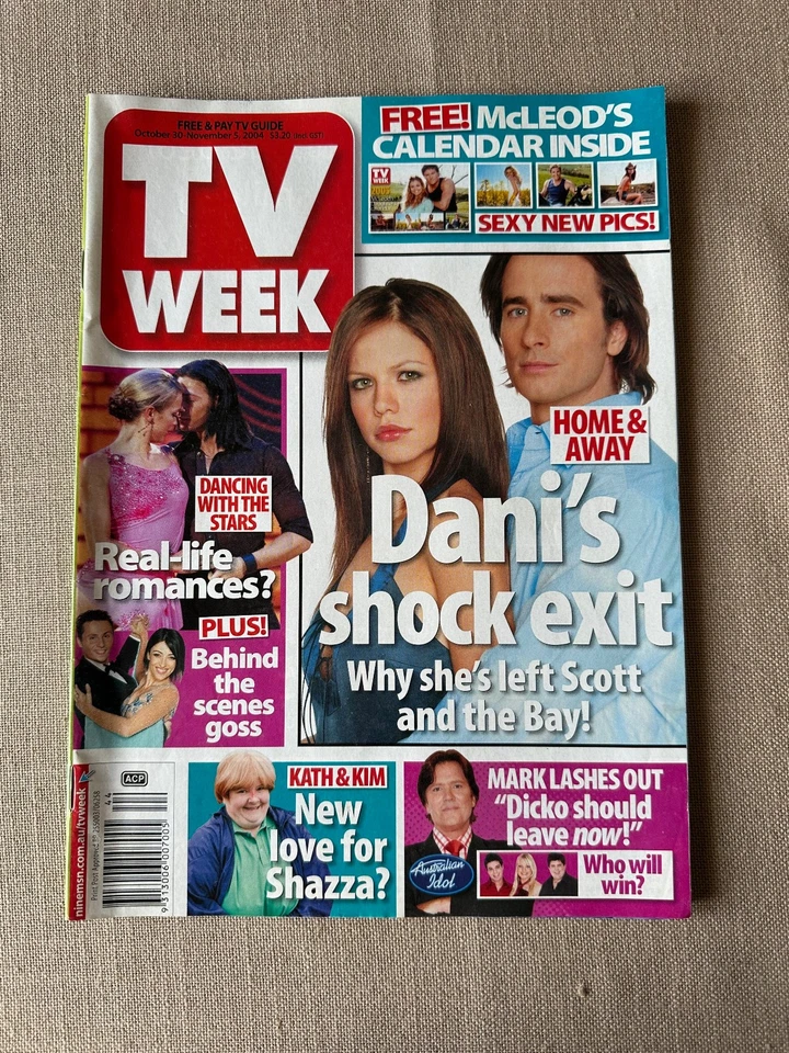 Vintage television - "Australian TV Week" Oct 2004 Aria Awards Jet Guy Sebastian - Image 1 of 4