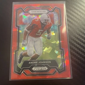 2024 Panini Prizim Draft Picks Andre Johnson Red Prizim - Picture 1 of 2
