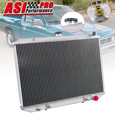 Radiador de aluminio de 3 filas para camioneta Nissan Pathfinder D21 1986-1997 2,4 L 3,0 L Foto 1 de 4