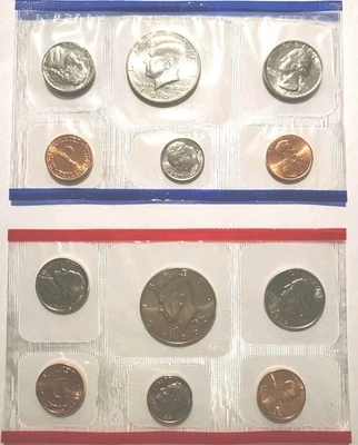 1992 P&D Mint Set Brilliant Uncirculated US with Envelope & COA (10 Coin Set) - Image 1 of 4