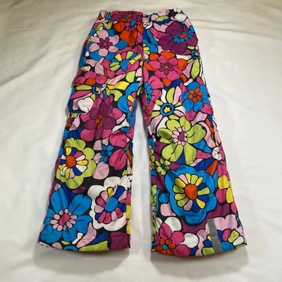 Calça de neve Hanna Andersson tamanho 110 (EUA 5) isolamento floral infantil meninas - Imagem 1 de 4