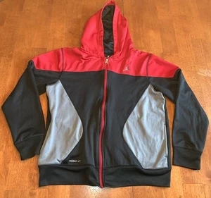 Nike Air Jordan Boys THERMA FIT Jumpman Zip Jacket BLK Gym Red Youth XL - Picture 1 of 6