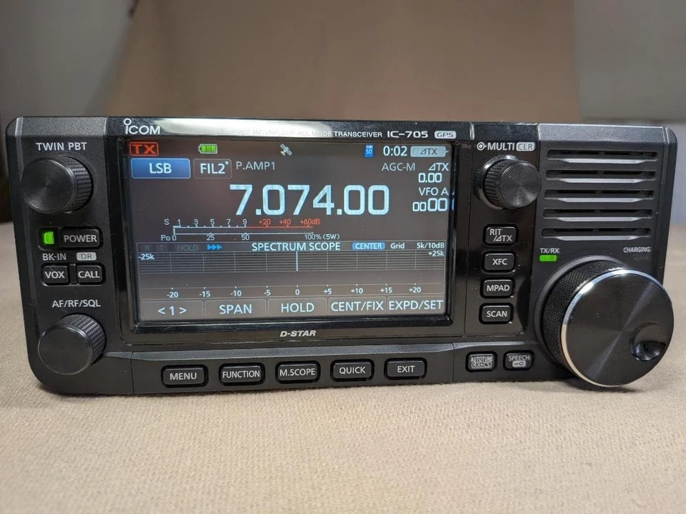 Icom IC-705 HF/VHF/UHF All Mode Portable 5W/10W Transceiver Ham Radio