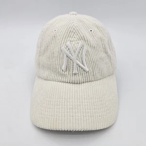 47 Brand X Urban Outfitters Yankees Corduroy White Adjustable Hat - Picture 1 of 9