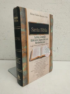 Santa Biblia RVR 1960 Large Print Special Reference Bible Black Bonded Leather - Bild 1 von 7