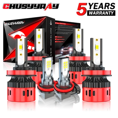 For Chevy Captiva Sport 2012 2013 2014 6x LED Headlight Fog Light Bulb Combo Kit - Изображение 1 из 4