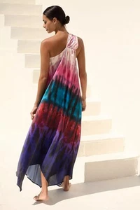 By Anthropologie One-Shoulder Glam Midi Dress - SZ M - Picture 1 of 4