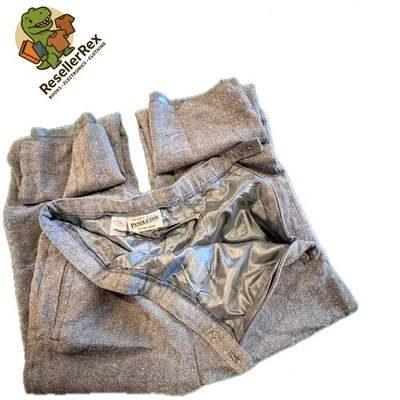 Pantalones para mujer Pendleton gris lana virgen forrados de seda talla 6 Foto 1 de 4