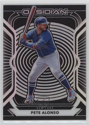 2021 Panini Chronicles Obsidian Pete Alonso #12 - Image 1 of 2