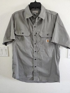 Carhartt Men's Work Shirt Button Down Shirt Sleeve Size Med - Picture 1 of 8
