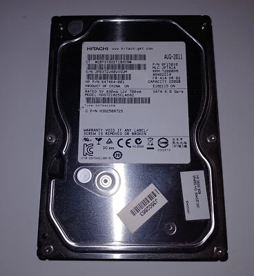 Hard disk HDS721025CLA682 HGST Hitachi Deskstar 7K1000.C 250 GB 7200 RPM SATA - Immagine 1 di 2