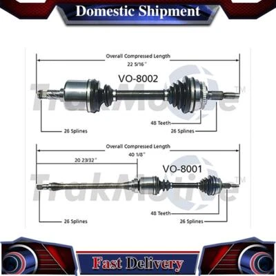 Junta de eje de transmisión TrakMotive CV delantero para Volvo 850 1993 1995 1996 1997 Foto 1 de 3