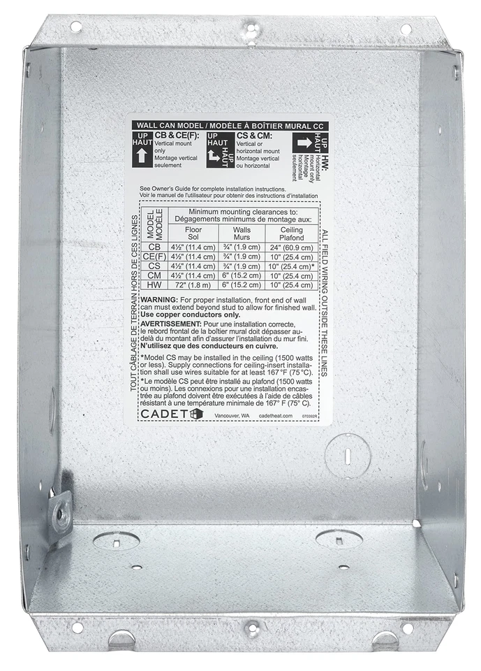 Cadet CC Space Heater - Black