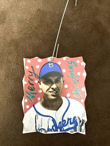 GIL HODGES Handmade Bowman Rookie Christbaumschmuck HOF - Bild 1 von 2