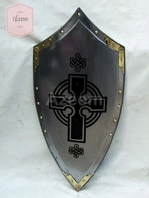 LARP Medieval Battle Armor Handcrafted Heater shield Warrior Reenactment Armour - Image 1 of 4