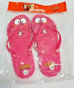 Girls Flip Flops 1 Pack Size 10-12 Pink Thong Beach Sandals - Picture 1 of 1