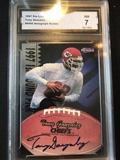 TONY GONZALEZ Rookie Card Auto  NM 7 1997 PRO LINE MEMORABILIA SIGNED CHIEFS