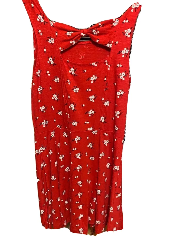 Cherokee size 10/12 girls red print sleeveless dress - Image 1 of 4