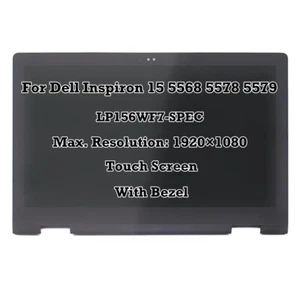 Conjunto de pantalla táctil LCD FHD LP156WF7-SPEC para Dell Inspiron 15 5568 5578 5579 - Imagen 1 de 5