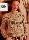 Crochet Pattern/Instructions Women's Crew Neck Sweater/Jumper. 