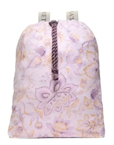 VICTORIA'S Victoria SECRET Summer FLORAL Packable BEACH TOWEL lavendar BACKPACK - Picture 1 of 3