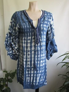 Anjana Kleid, Tunika, Blau, Seide, Neu, Gr. S - Bild 1 von 8