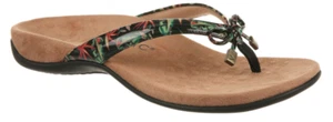 Vionic Bella Black Tropical Toe-Post Sandal Women's sizes US 5-12 NEW!!! - Picture 1 of 1