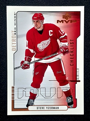 STEVE YZERMAN CHECKLIST 2000-01 UPPER DECK MVP 00-01 NO 220           31912 - Image 1 of 2