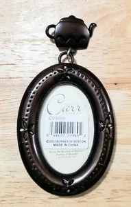 Burnes Of Boston 2x3 Oval Picture Frame With Teapot Hanger, Polished Bronze  - Picture 1 of 5