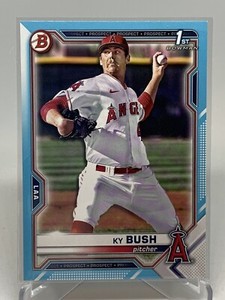 2021 Bowman Draft Base Sky Blue #BD-149 Ky Bush /499 - Angels