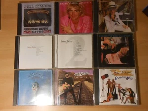 Lot (9) 70 80s ZZ Top Elton John Phil Collins Eagles Best Greatest Hits Rock CDs - Picture 1 of 10