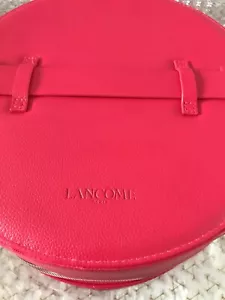 Lancome Vanity Make Up Case Bag Travel Bag Two Compartment Hot Pink New EMPTY - Picture 1 of 4