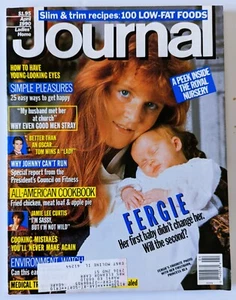 Ladies Home Journal Magazine 1990 Fergie Princes Bea Newborn Cindy Crawford - Picture 1 of 11
