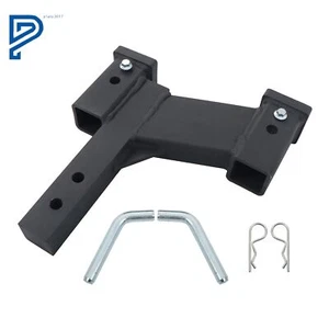 New 2 In Receiver Adjustable Rise/DropTrailer Dual Hitch Extender With 10000Lbs - Picture 1 of 17